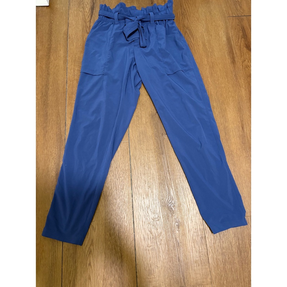 Athleta Paperbag Waist Blue trousers Pants Size‎ 2